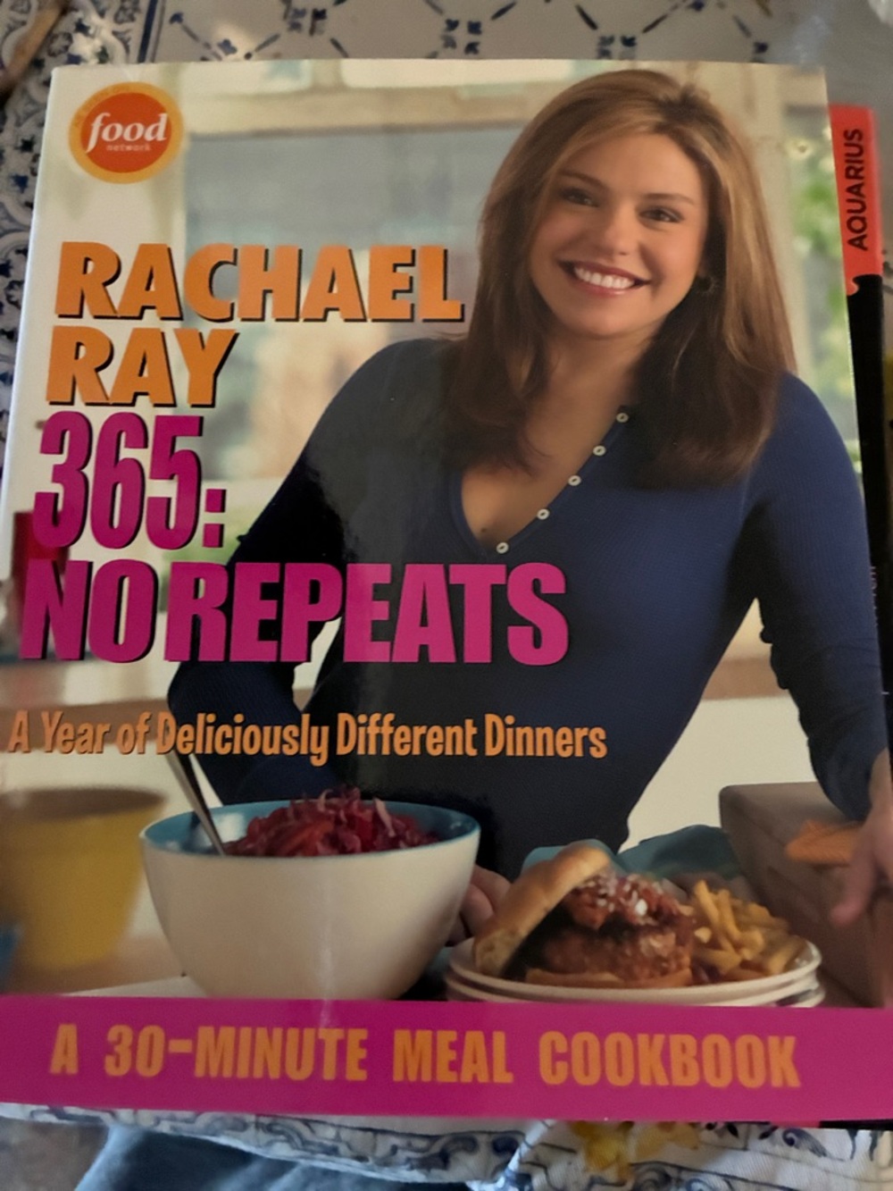 Rachael Ray 365: No Repeats - Blue & Pink Cover Cookbook